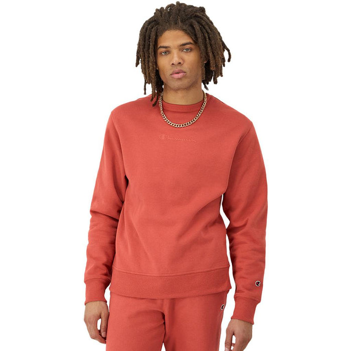 GF88H586X9B-IS0 CHAMPION PRENDAS REMERAS MANGAS LARGAS MASCULINO MODA POWERBLEND GRAPHIC CREW PICANTEPINK