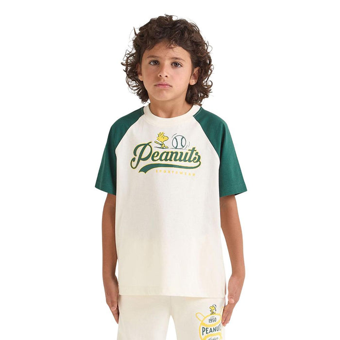 Diadora Remeras Niños Moda Ju. T-Shirt Ss Peanuts Rain Forest
