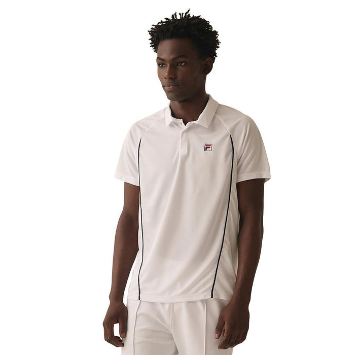 Fila Polos Masculino Tenis Match White/Navy