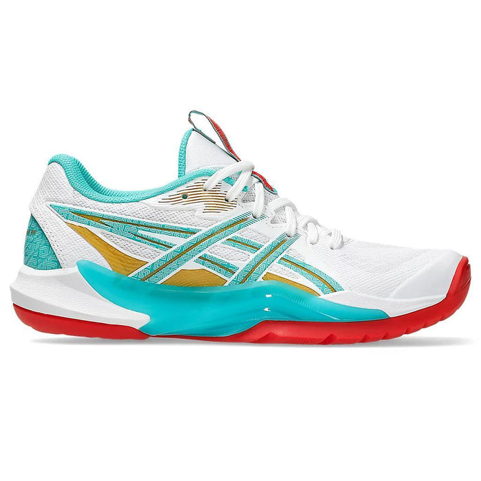 Asics Deportivos Femenino Voley Powerbreak Ff White/Sea Glass