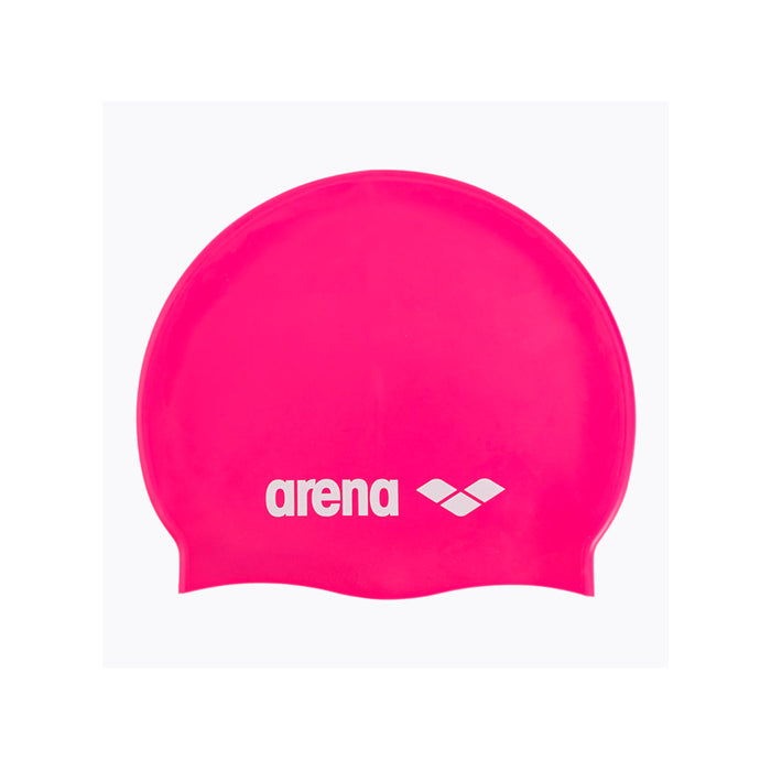 Arena Gorras de Natacion Unisex Natacion Classic Silicone Fuchsia White