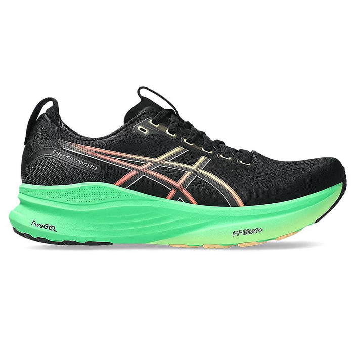 Asics Deportivos Masculino Running Gel Kayano 32 Black/Vital Green