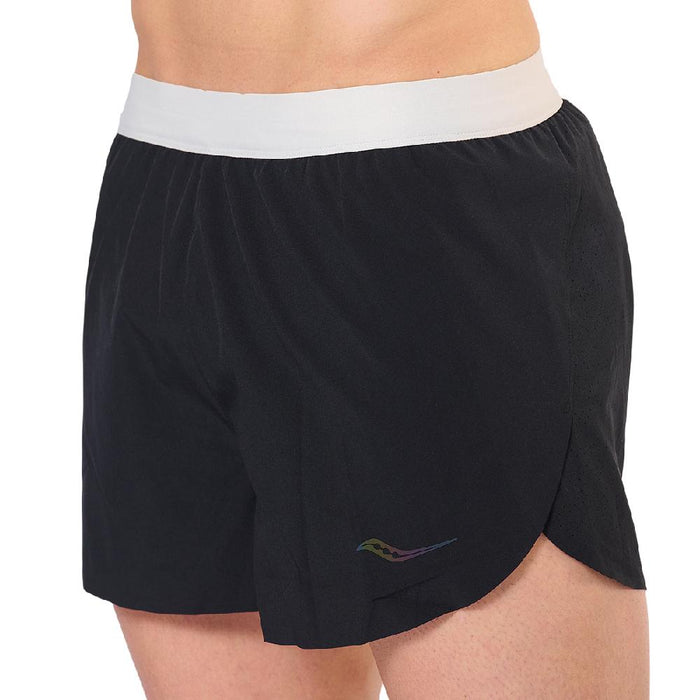 Saucony Shorts Masculino Running Endorphin Split Short Black