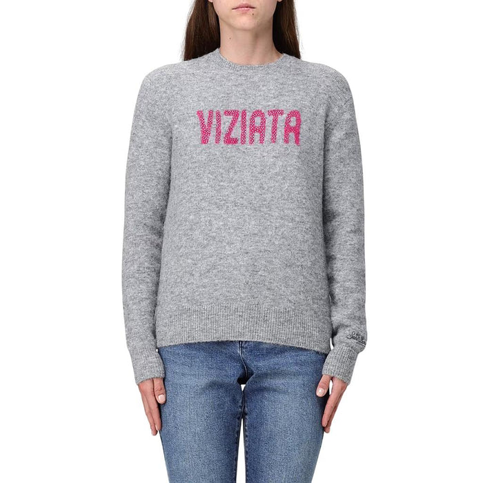 QUE0033-04031I MC2 PRENDAS SUETERS FEMENINO MODA NEW QUEEN ALPACA VIZIATA 15M STRASS