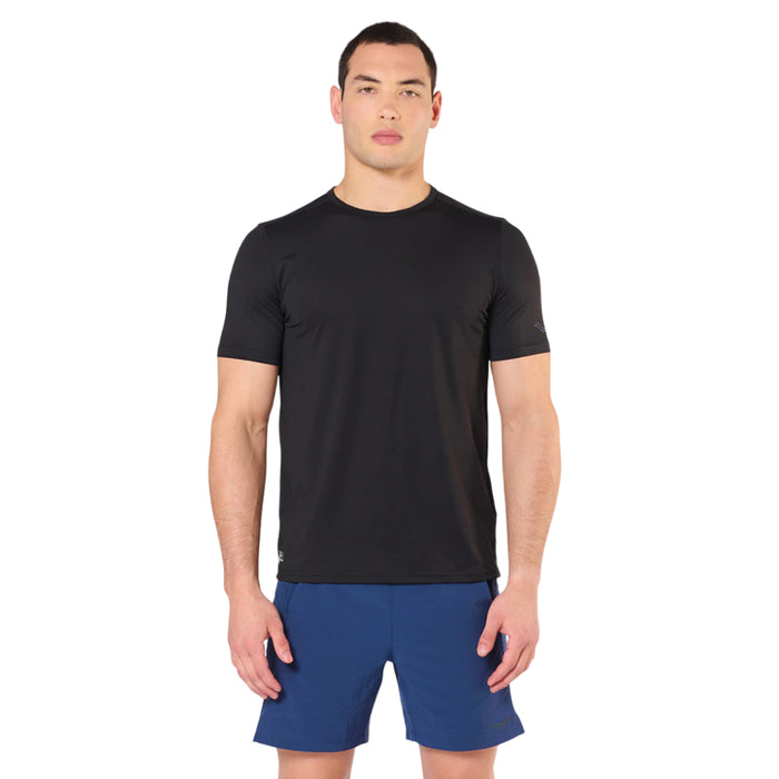 11120377S105 SAUCONY PRENDAS REMERAS MASCULINO RUNNING STOPWATCH SHORT SLEEVE BLACK