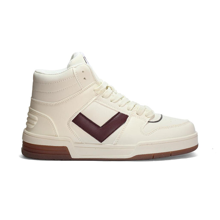 Pony Botas Femenino Moda Bronx Beat Off White/White/Burgundy