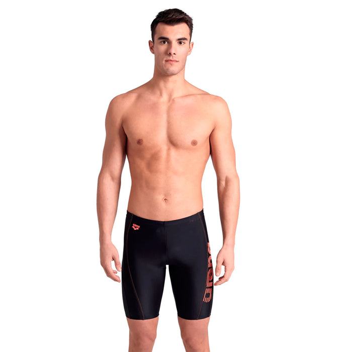 Arena Short de baño Masculino Natacion Evo Jammer R Black Calypso Coral