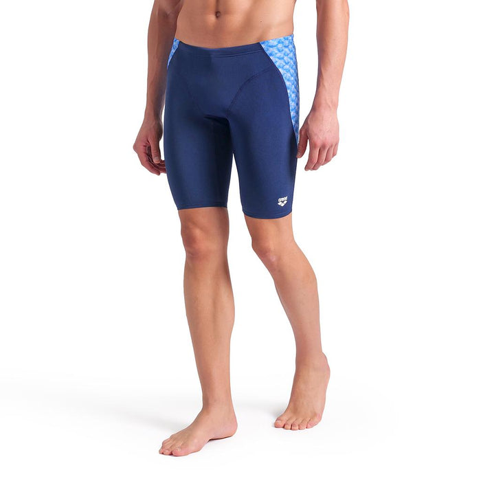009079-750 Arena Short de baño Masculino Natacion Monogram Swim Jammer Navy Blue Mutlti