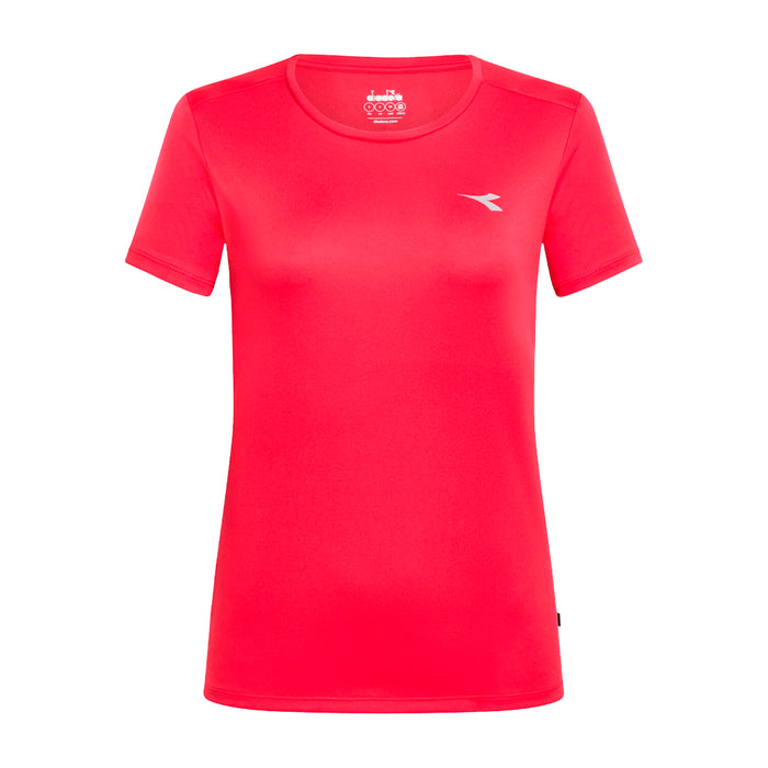 102.180178 Diadora Remeras Femenino Running L. Ss T-Shirt Run Rosso Toreador