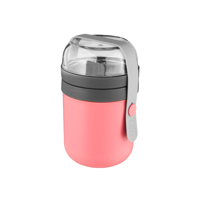 5413821077390 BERGHOFF BAZAR HOGAR LONCHERA DOBLE ROSA 15.5CM