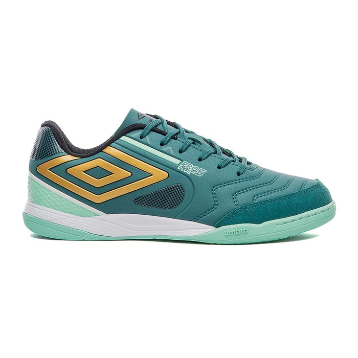 Umbro Indoor Unisex Futbol Pro 5 Bump Everglade/Black/Aqua