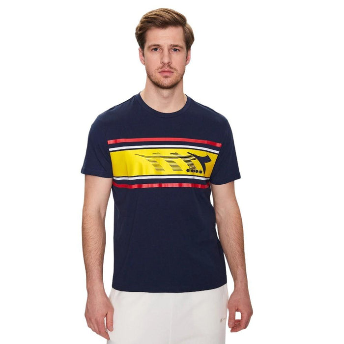 Diadora T-Shirt Masculino T-Shirt Ss Logo Classic Navy
