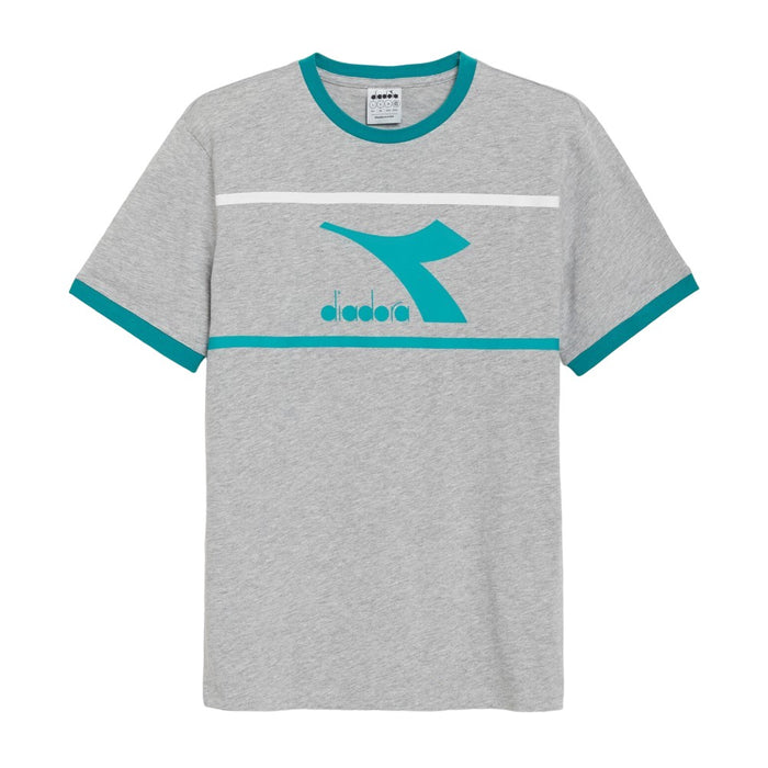 102.179298-D0211 DIADORA PRENDAS T-SHIRT MASCULINO T-SHIRT SS SLAM LIGHT MIDDLE GREY MELANGE