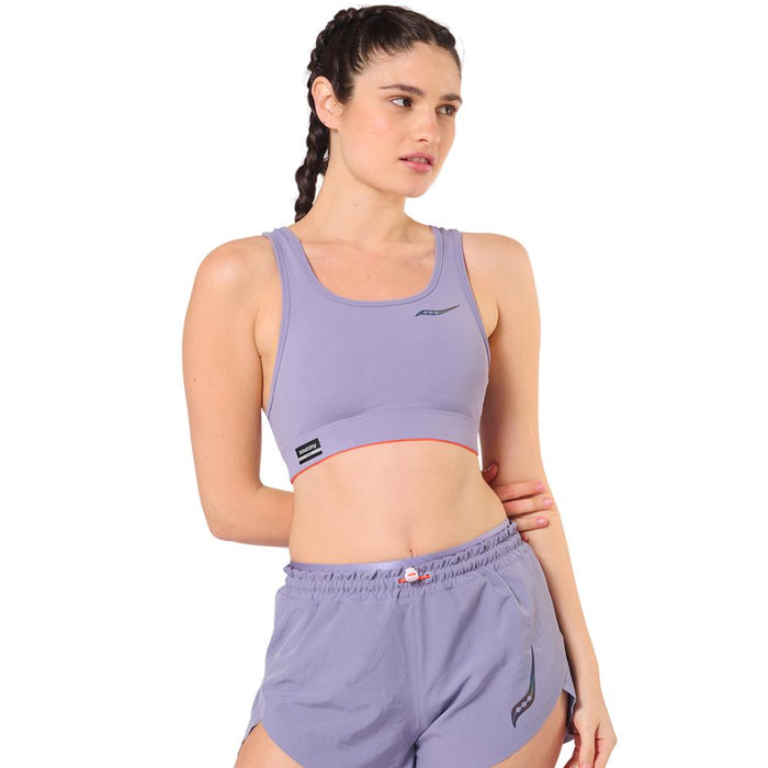 Saucony Tops Femenino Running Fortify Bra Mauve
