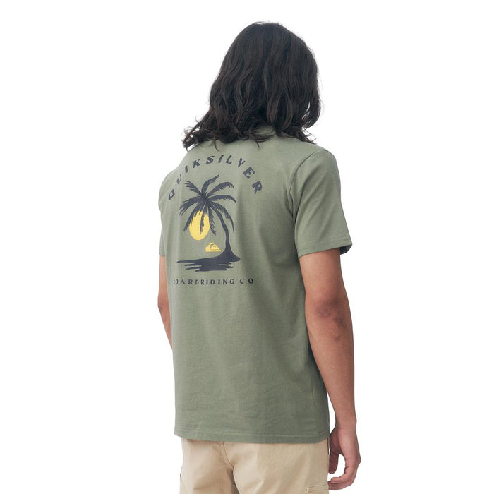 Quiksilver Remeras Masculino Moda Palm Island Green