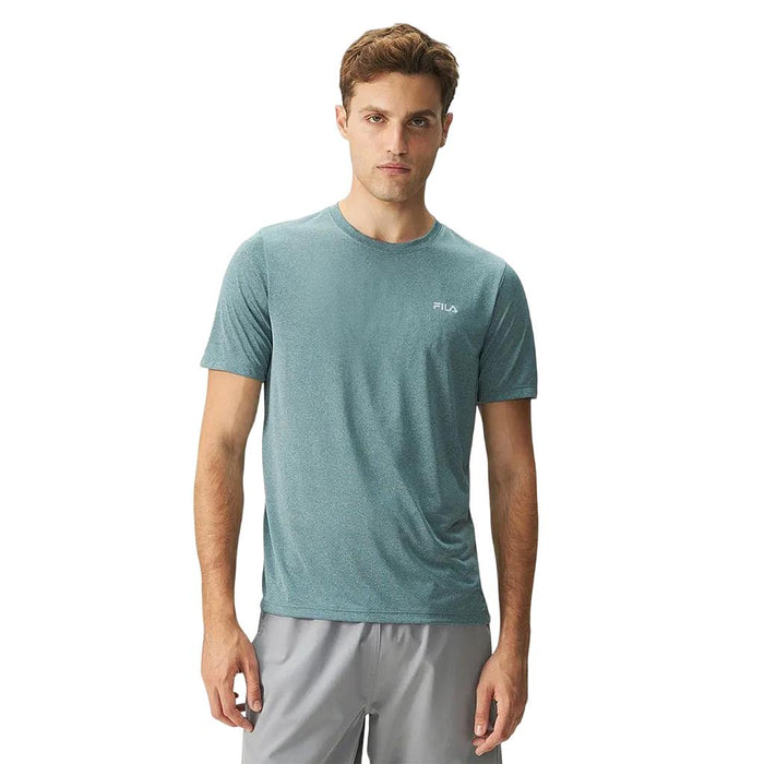 Fila Remeras Masculino Training Sport Melange II Green Forest Mix