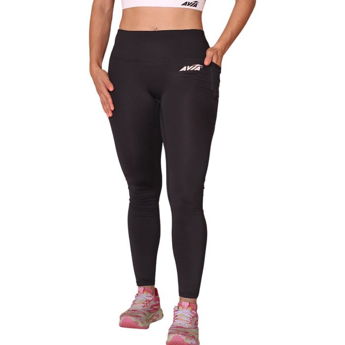 30-630156-2LT AVIA PRENDAS CALZAS FEMENINO TRAINING VIVIANA LONG TIGHT BLACK