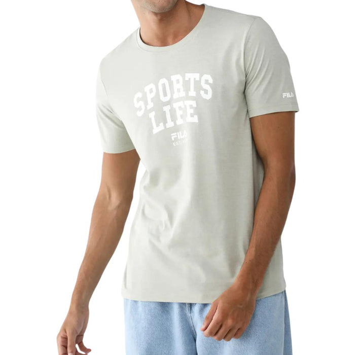 Fila Remeras Masculino Training Mc Sport Print II Chino Green Mix