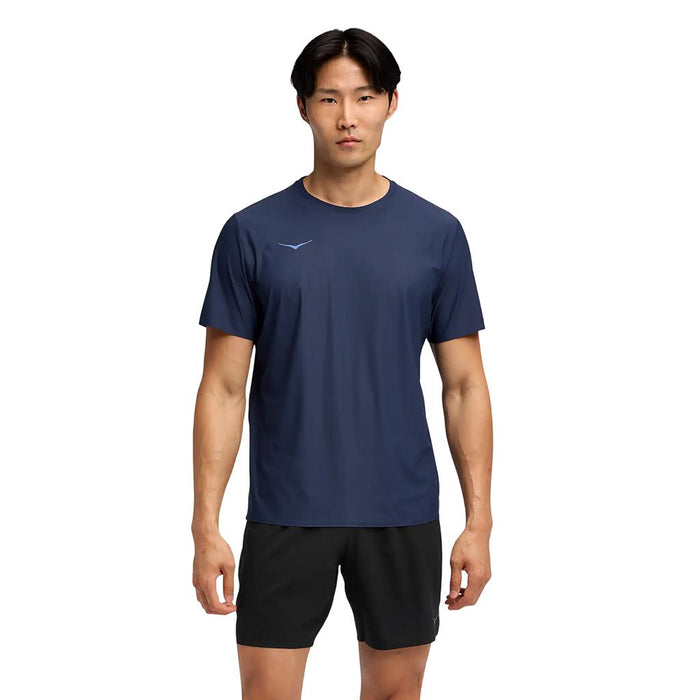 Hoka Remeras Masculino Running Airolite 2.0 Short Sleeve Midnight Blue