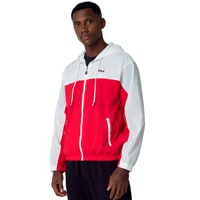 F11L01207-209 FILA PRENDAS CAMPERAS MASCULINO MODA JACKET DNA BIELLA SPORT RED/WHITE