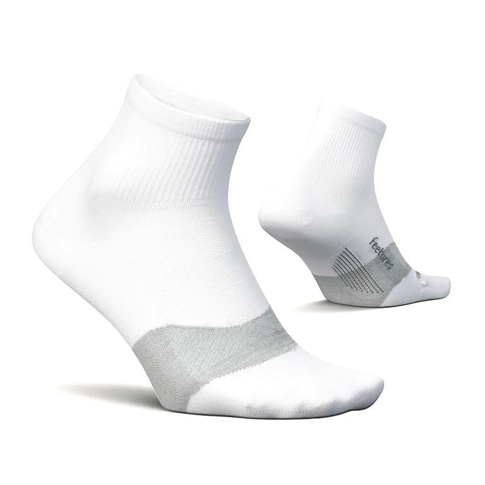 E2541582 Feetures Medias Unisex Running Elite Ultra Light Quarter White