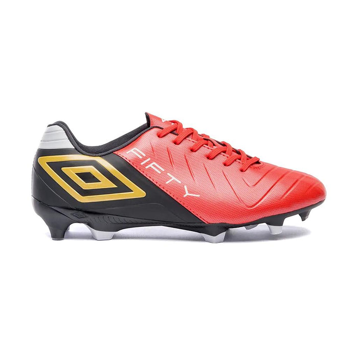 Umbro Campo Masculino Futbol Fifty VI Flame Scarlet/Black/White