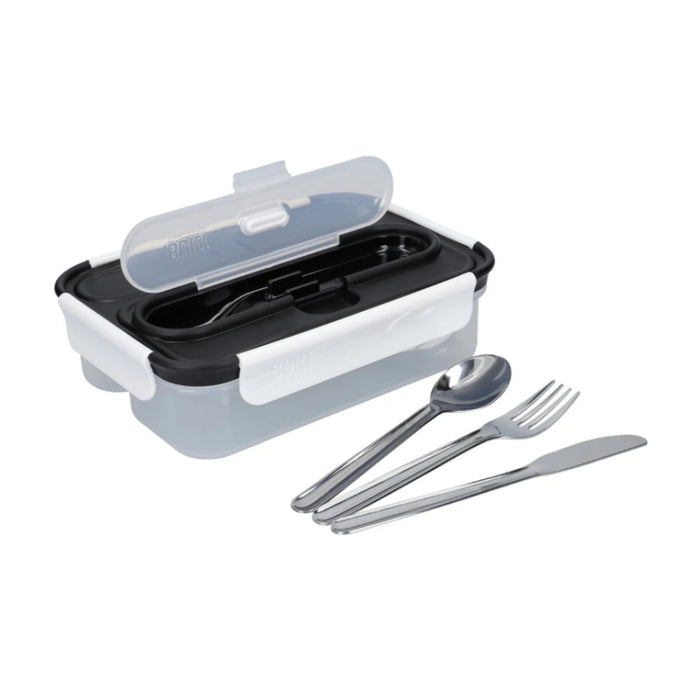 5057982052980 BUILT BAZAR LONCHERA PROFESSIONAL 1 LITRO C/ WITH CCUBIERTOS DE ACERO INOX 23.5X17X6.5CM