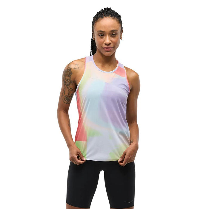 Hoka Musculosas Femenino Running Airolite Run Tank Grapefruit Mist