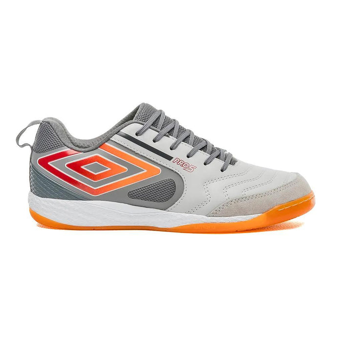 Umbro Indoor Unisex Futbol Pro 5 Bump Silver/Graphite/Orange
