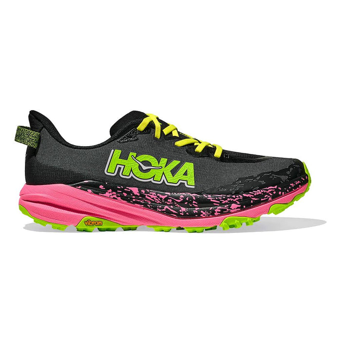 1147791-BNRS HOKA CALZADOS DEPORTIVOS MASCULINO TRAIL SPEEDGOAT 6 BLACK/NEONROSE