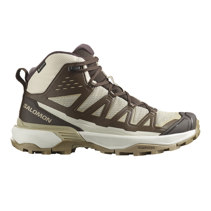 Salomon Outdoors Femenino Hiking X Ultra 360 Gtx Beige/Brown/Khaki