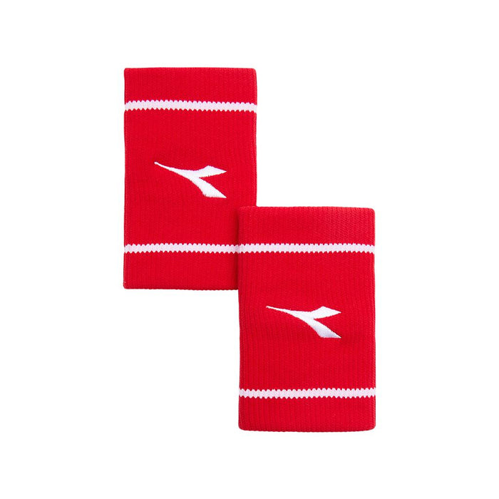 Diadora Muñequeras Unisex Tenis Wristbands Wide Logo Fer. Red Italy