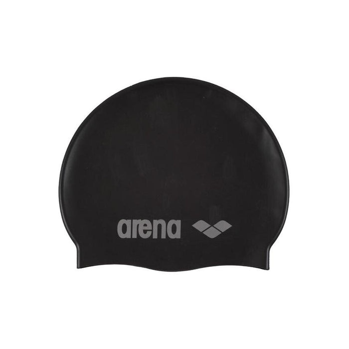 Arena Gorras de Natacion Niños Classic Silicone Jr Black Silver