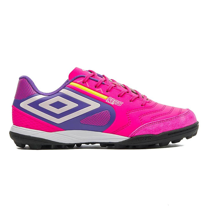 Umbro Society Unisex Futbol Pro 5 Bump Club Pink Glo/Electric Purple/Lime