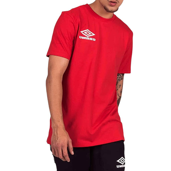 U11L518034-444 Umbro Prendas Remeras Masculino Running Diamond Duo Vermelho
