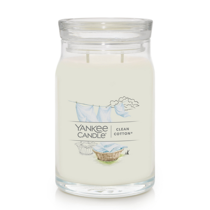 YANKEE CANDLE JAR-YCNC LG2 CLN COTTN