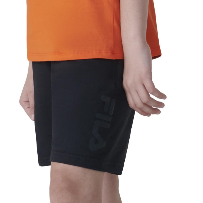Fila Bermudas Niños Moda Basic Letter Black/Utility Black