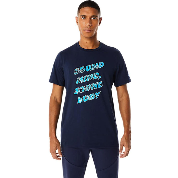 Asics Remeras Masculino Training Graphic Tee Midnight