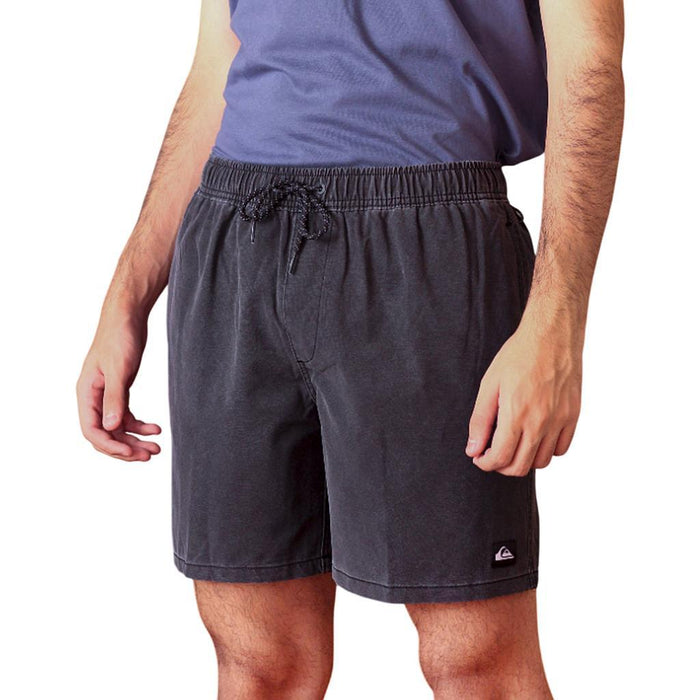 Quiksilver Shorts de Baño Masculino Moda Volley Black