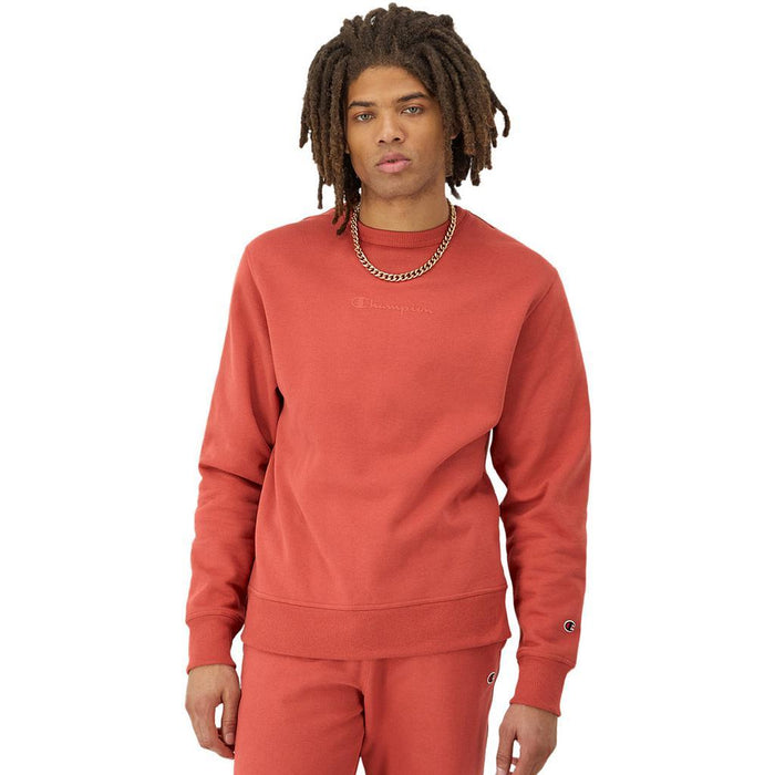 Champion Remeras Mangas Largas Masculino Moda Powerblend Graphic Crew Picantepink