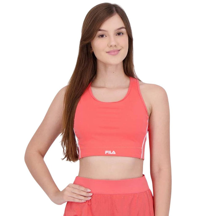 Fila Tops Femenino Training Seven Stripes Fit Dark Coral/Baby Pink
