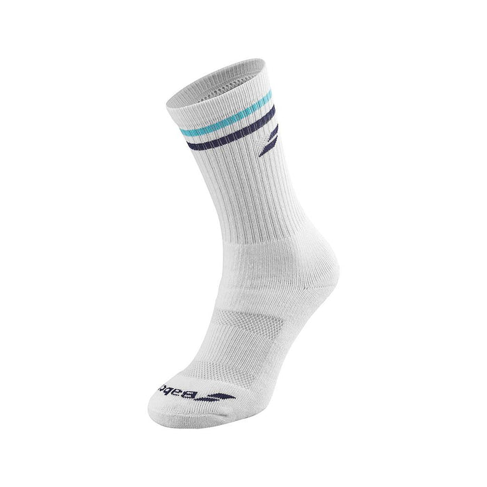 Babolat Medias Masculino Tenis Team Single Socks White/Estate Blue