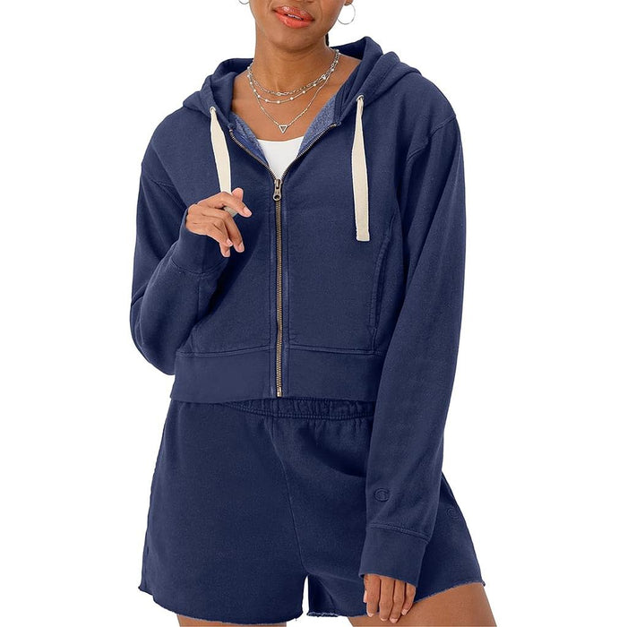 Champion Camperas Femenino Moda Vintage Wash Full Zip Comfort Wash Blown Glas