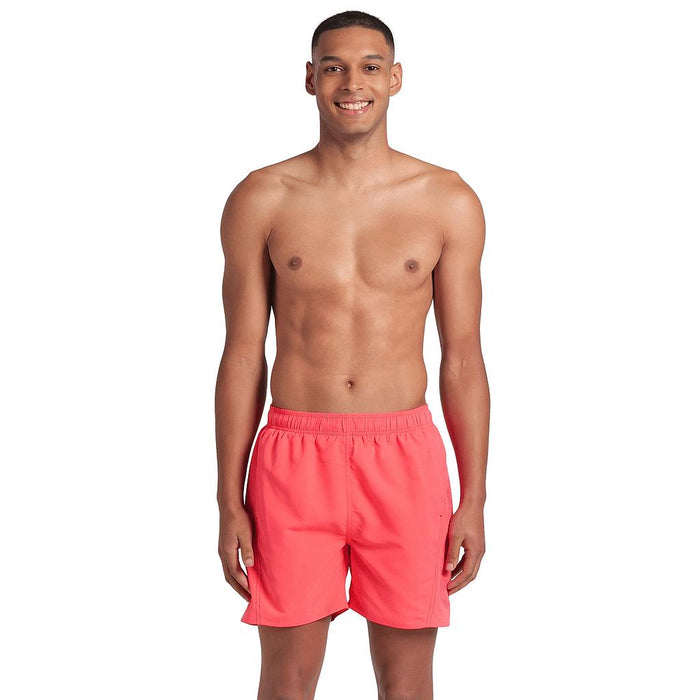 Arena Short de Baño Masculino Natacion Fundamentals Arena Logo Boxer R Calypso Coral/Dark Purple