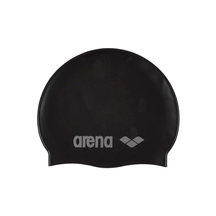 Arena Gorras de Natacion Unisex Classic Silicone Black Silver