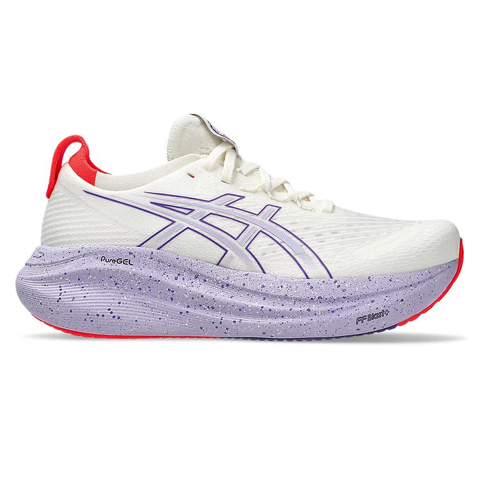 Asics Deportivos Femenino Running Gel Nimbus 27 Tokyo Cream/Edo Purple