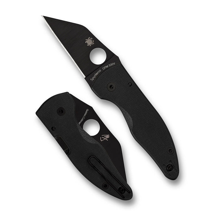 Cuchillo SPYDERCO MicroJimbo Black G-10 Black Blade