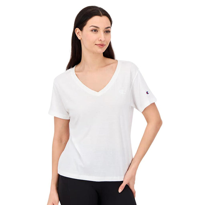 W3272G407D55100 CHAMPION PRENDAS REMERAS FEMENINO JSY TEE WHITE