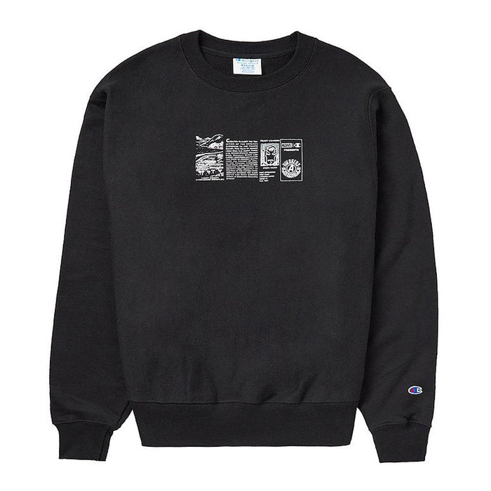 Champion Sweater Unisex Reverse Weave Crew Black