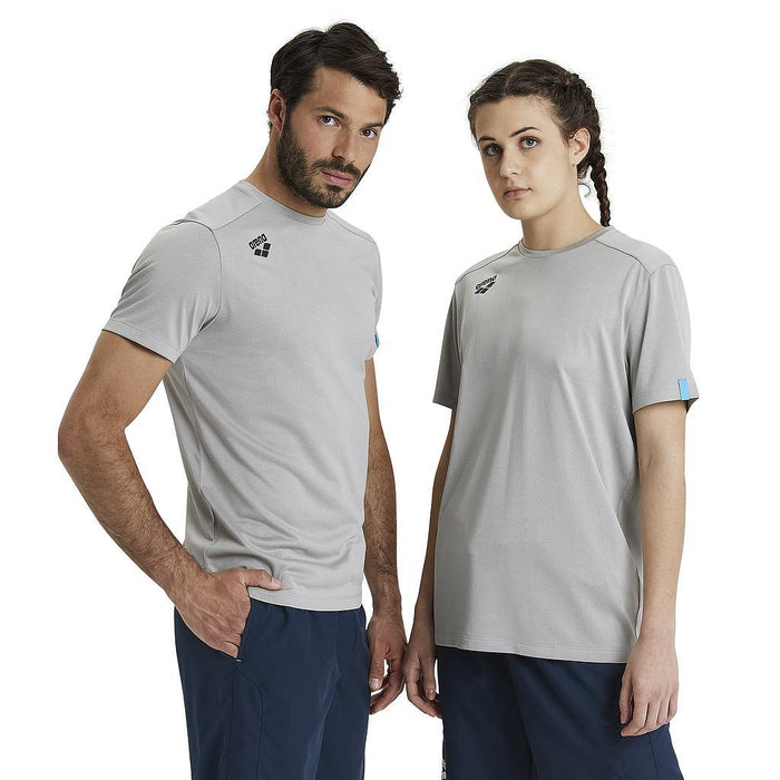 Arena Remeras Unisex Moda Team T Shirt Solid Medium Grey Heather